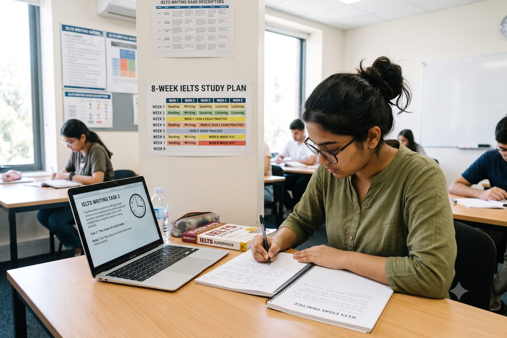 How to Score 7+ Bands in IELTS: 8-Week Study Plan